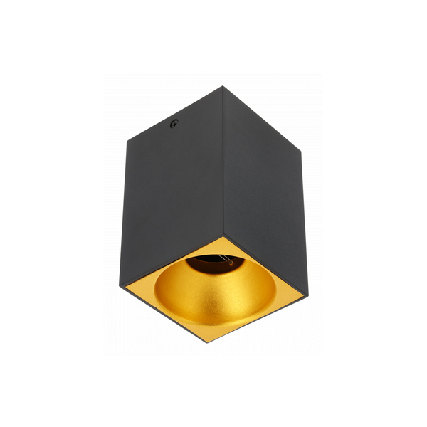 Ceiling luminaire TENSA, GU10, 90x90x140 mm, IP20, black image 1