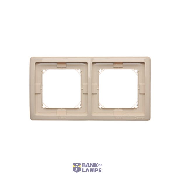IP44 double frame, beige image 1