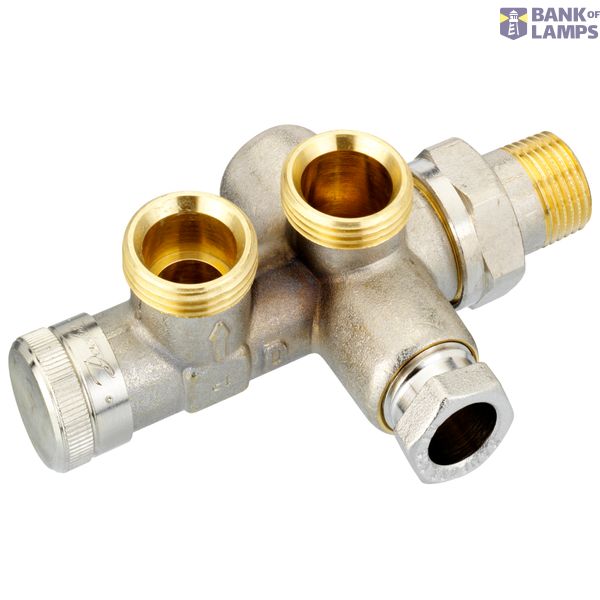 RA-KEW 3/4" Distribution valve wall connection 1-pipe image 1