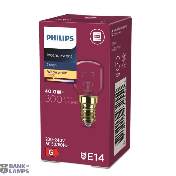 App 40.0W E14 230-240V T29 OV 1CT/4x5F image 2