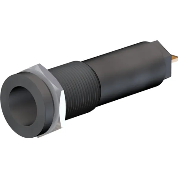 4 mm socket, flat plug connection, mounting Ø 12.2 mm, CAT IV, blue, 66.9427-23 image 1