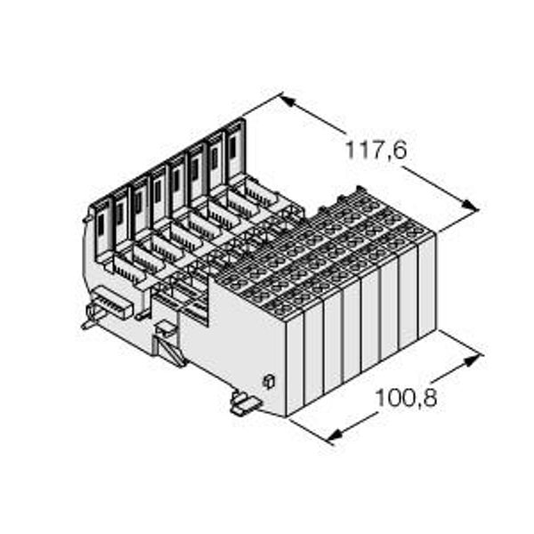 BL20 base module Tension spring connection   BL20-B3T-SBB image 1