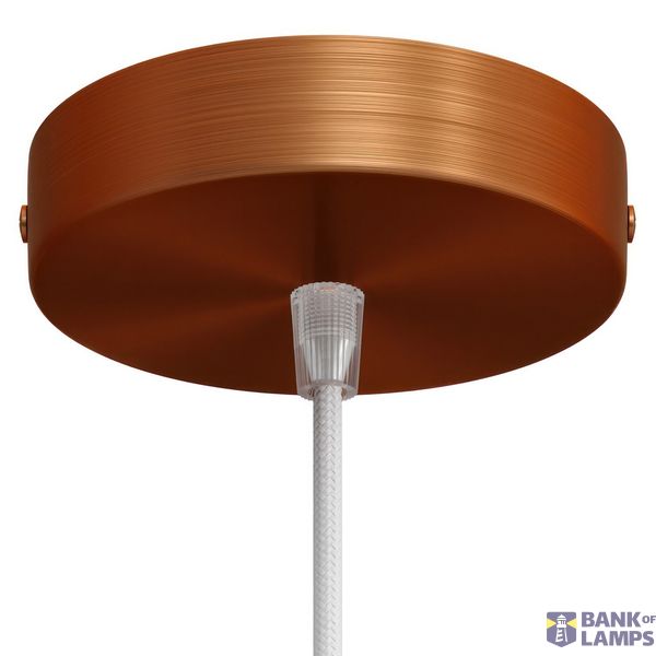 Cylindrical metal ceiling rose kit image 1