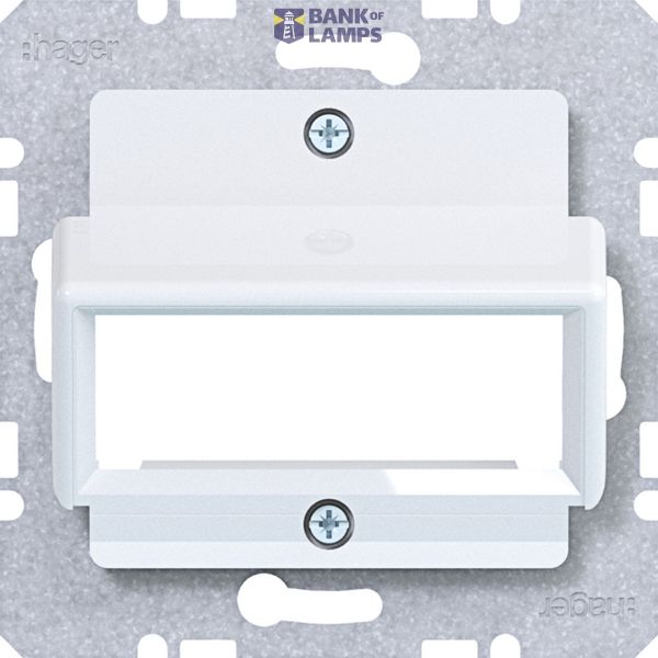 Central plate for RDM single module, A.x/C.x/S.x/B.x/Q.x/K.x white glass image 1