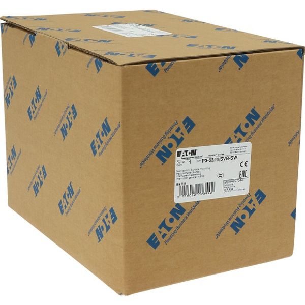 P3-63/I4/SVB-SW Main switch, P3, 63 A, surface mounting, 3 pole, STOP function, With black rotary handle and locking ring, Lockable in the 0 (Off) position image 9