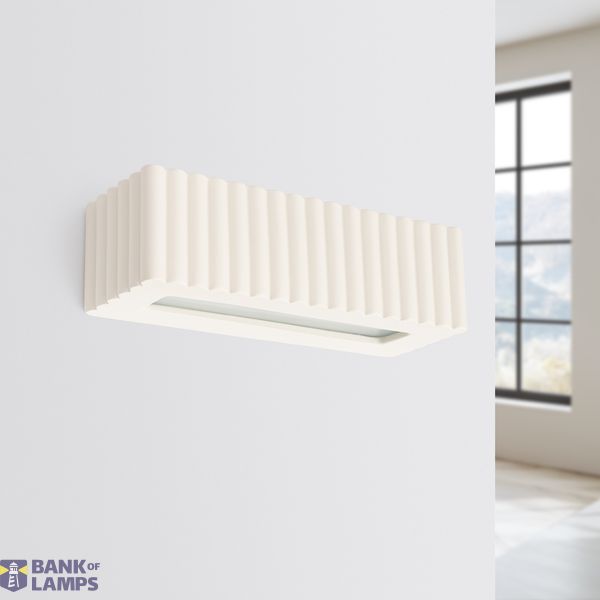 Wall lamp ceramic RIGATA beige image 3