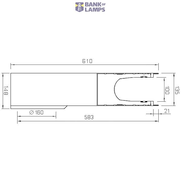 V100S sand trap type 0-20, 0.5m, OD160, Multiline Seal in image 2