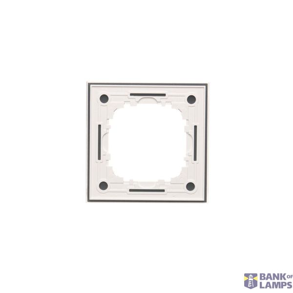 Single switch with backlight LED, 10AX, matt aluminum image 1