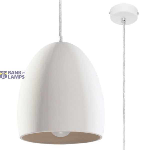 CERAMIC HANGING LAMP FLAVIUSZ E27 1X60W IP20 image 6