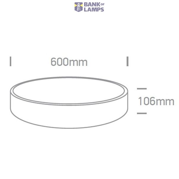 WHITE PLAFO LED 50W WW IP20 230V image 3