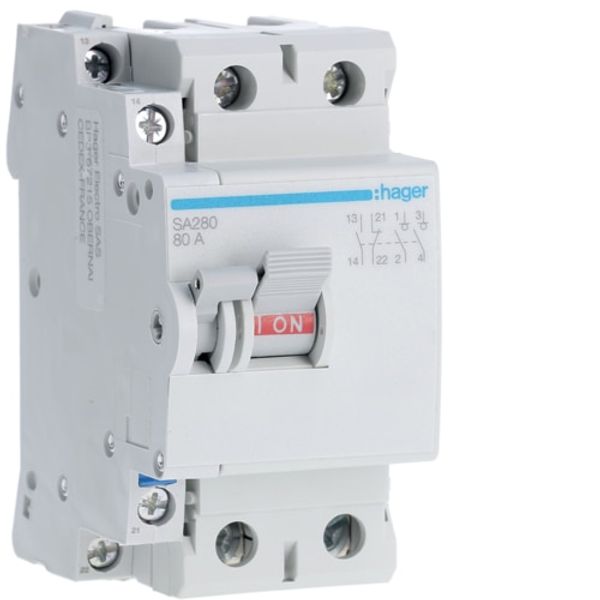 Bipolar switch 2x80A 2.5M image 1