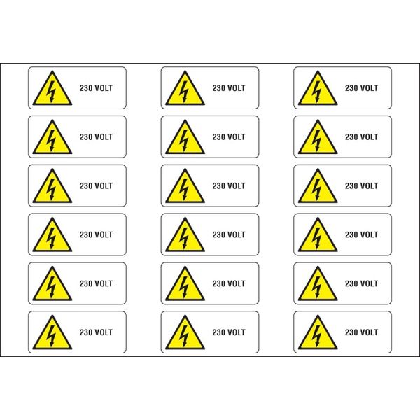 Adhesive label - Dimensions: 300 x 210 mm image 1