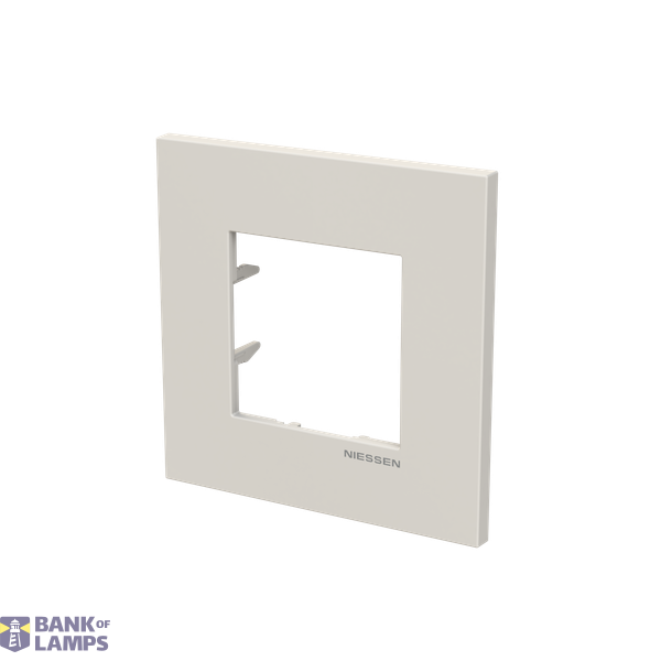 Frame 1-gang / 2-modules - Niessen logo - S - Dune image 2