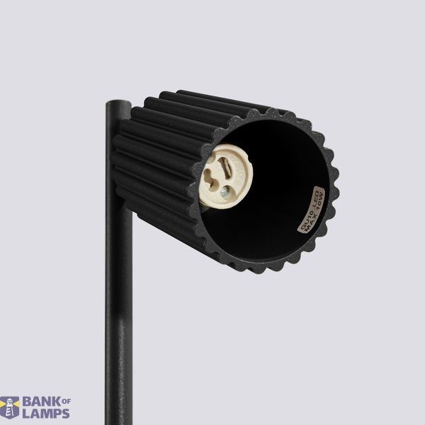 BLACK DESK LAMP WITH A RUBBER-COATED DECORATIVE LAMP SHADE FROM THE KARBON SERIES image 5