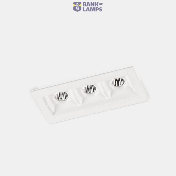 Downlight Bento Standard 3 LEDS Trim Emergency 6.1W LED warm-white 3000K CRI 90 48.8º DALI White IP23 421lm image 1