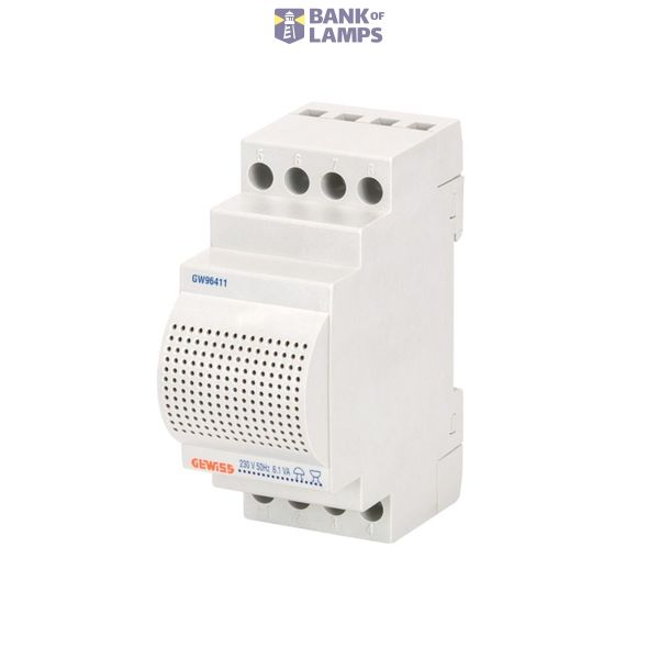 COMBINED TRANSFORMER BELL-BUZZER - 230V - 2 MODULES image 3