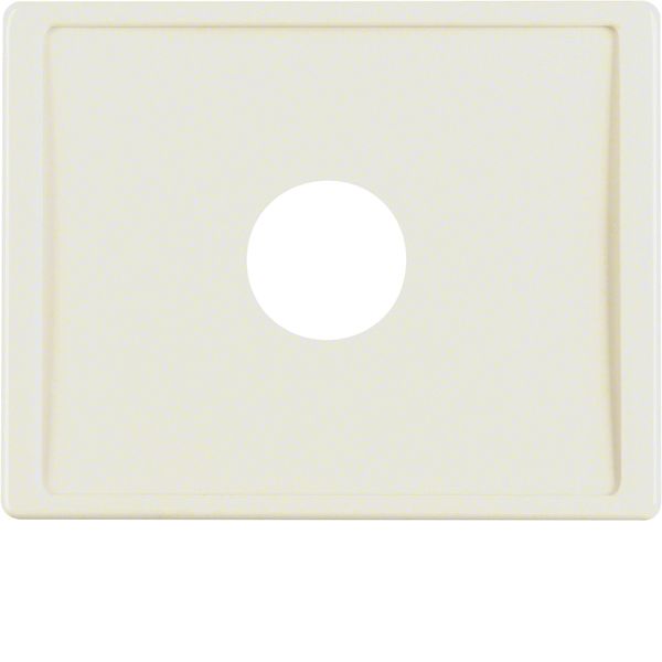 Centre plate plug-in opening for nurse call systems, arsys, white glos image 1
