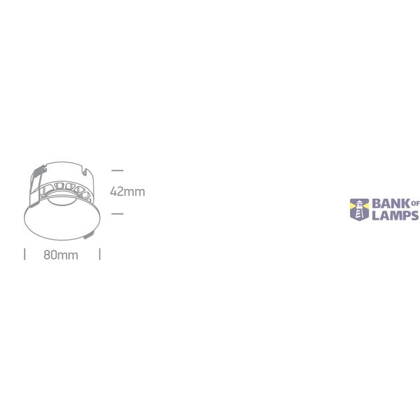 WHITE 12W CCTV IP20 230V DARK LIGHT image 2