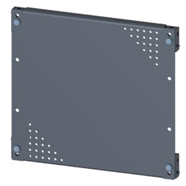 SIVACON, mounting plate, mounting with bracket, perforated, H: 300 mm, W: 400 mm image 1