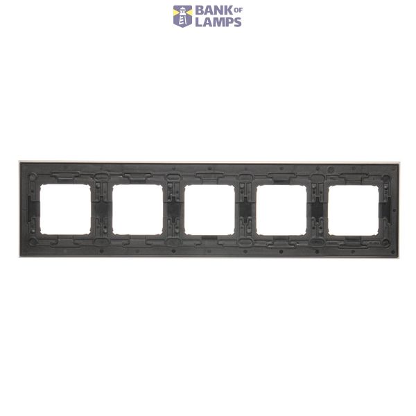 Double loudspeaker socket, module, champagne matt image 1