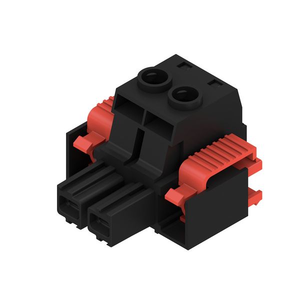PCB plug-in connector, female plug, 10.16 mm, Number of poles: 2, 180°, Clamping yoke connection, Clamping range, max. : 16 mm², Box image 3
