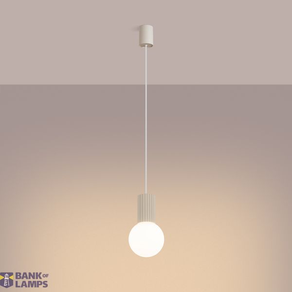 Pendant lamp HALO 1 beige image 2