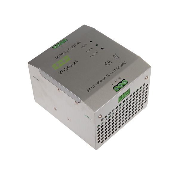 industrial switching power supply, input voltage 90Ã·264V AC/120Ã·370V DC, P=240W, output voltage 24V DC image 3