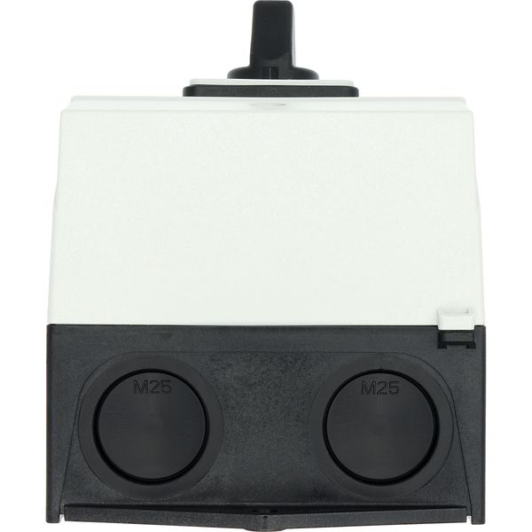 T3-2-8400/I2 Reversing switches, T3, 32 A, surface mounting, 2 contact unit(s), Contacts: 4, 45 °, maintained, With 0 (Off) position, 1-0-2, Design number 8400 image 50