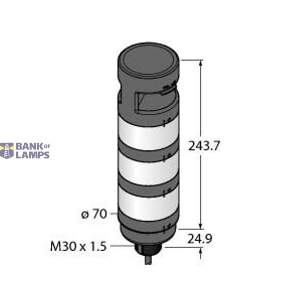 LED Signal Light Modular Signal Tower   TL70GYRAQP image 1