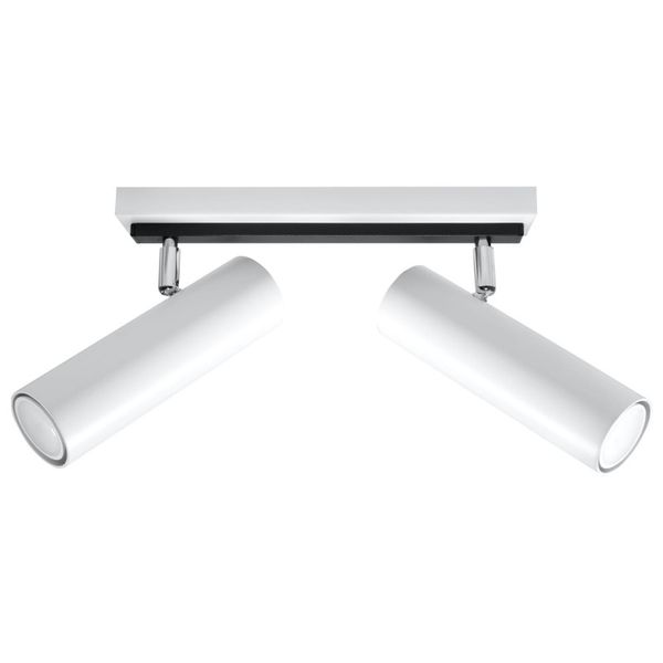 CEILING LAMP DIREZIONE 2 WHITE GU10 2X40W IP20 image 1