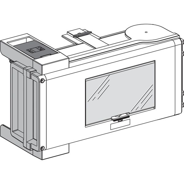 Tap off unit, Canalis KS, 100A, DIN rail equipped, 12 modules of 18mm, polarity 3L+N+PE image 1