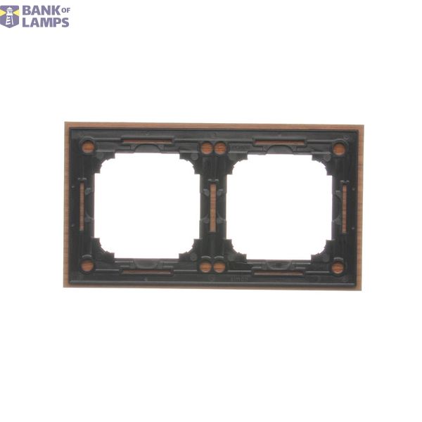 Two-way switch with LED backlight without symbol, 10AX, matt aluminum image 1