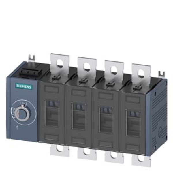 Switch disconnector 200 A, Size 3, 4-pole Side operating mechanism right Basic unit without handle image 1