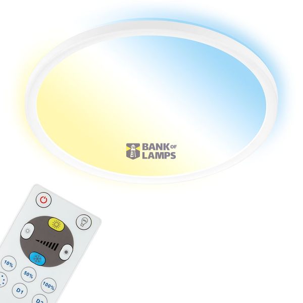 Ultra flat CCT LED panel,white, 1xLED/18W image 1