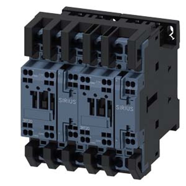 Reversing contactor assembly AC-3, 18.5 kW/400 V 24 V AC, 50/60 Hz, 3-pole S0 image 1