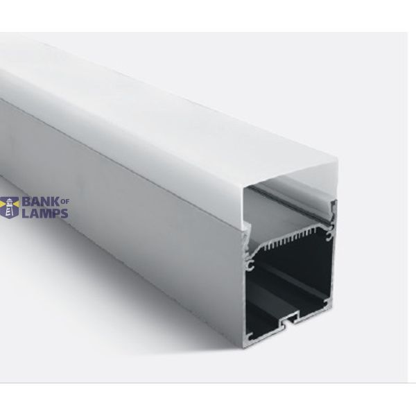 SURFACE PROFILE 2m FOR 40mm STRIPS + PC OPAL DIFF image 1