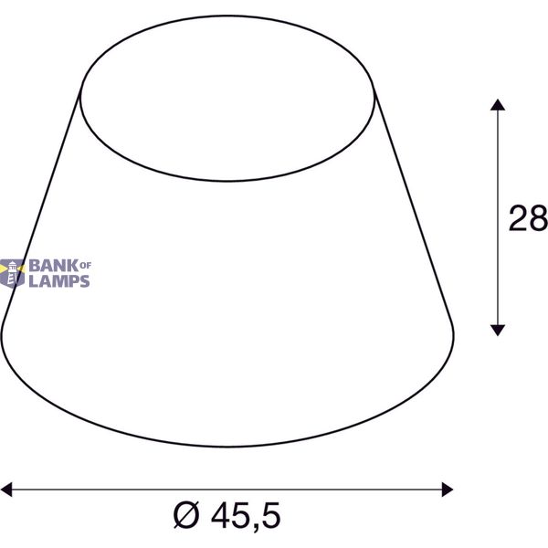 FENDA, lamp shade, conical, green, /H 45.5/28 cm image 3