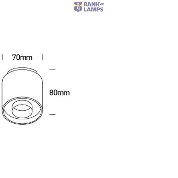 WHITE BACKLIT 8W WW IP20 230V DARK LIGHT image 2