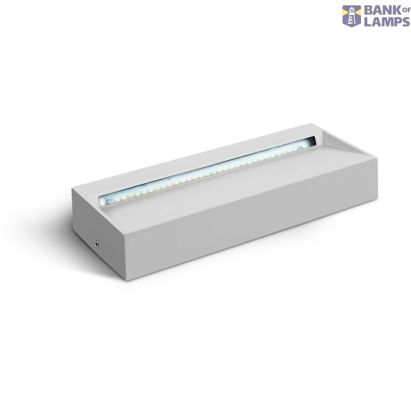 WHITE WALL LIGHT 7W WW IP54 230V image 2