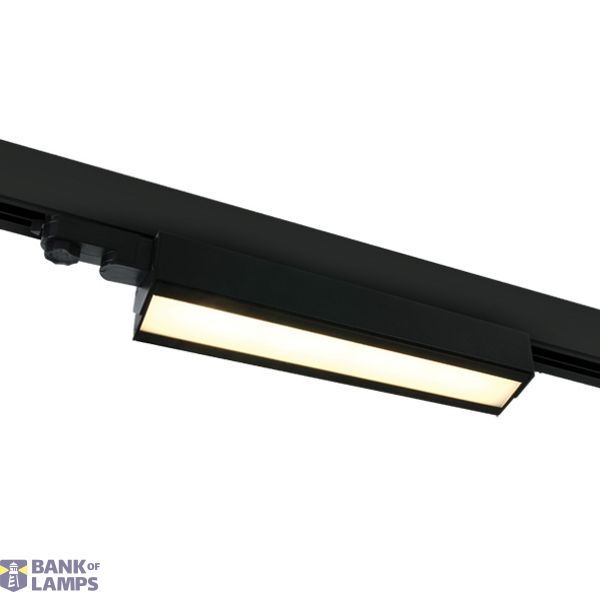 BLACK 40W WW TRACK LIGHT ADJUSTABLE 230V image 1