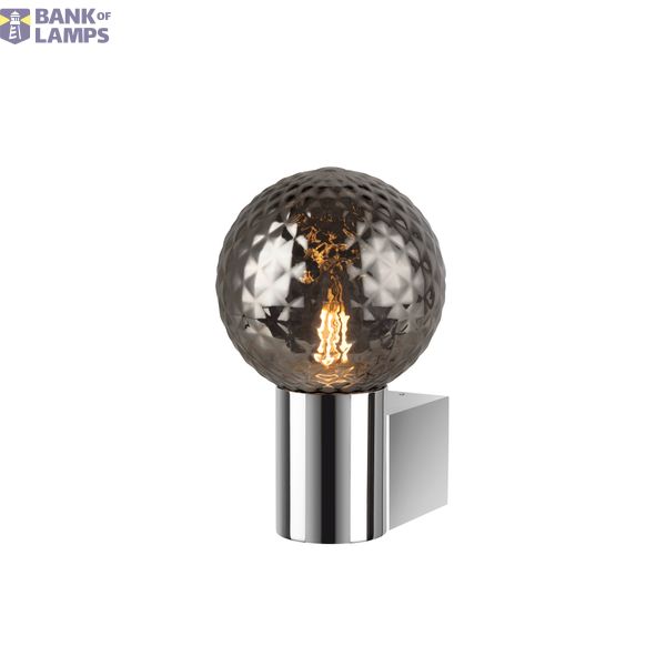 VARYT, wall-mounted light, round, 1x max. 6W E14, chrome image 1