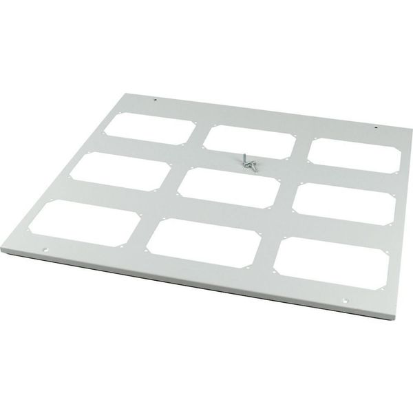 XLST5F858 Bottom-/top plate for F3A flanges, for WxD = 800 x 800mm, IP55, grey image 4