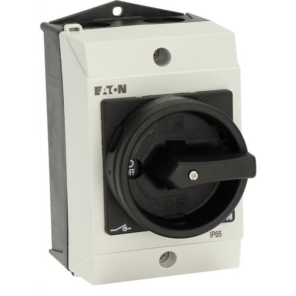 T0-3-15683/I1/SVB-SW Main switch, T0, 20 A, surface mounting, 3 contact unit(s), 3 pole, 2 N/O, 1 N/C, STOP function, With black rotary handle and locking ring, Lockable i image 10
