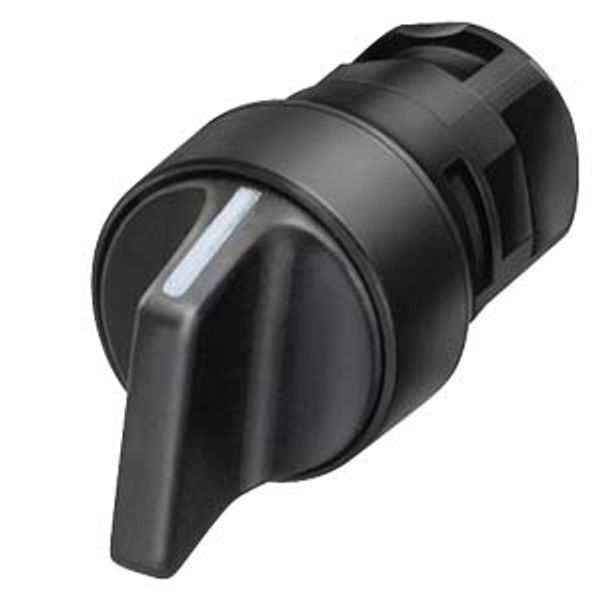 Toggle switch, 16 mm, round plastic, red image 1
