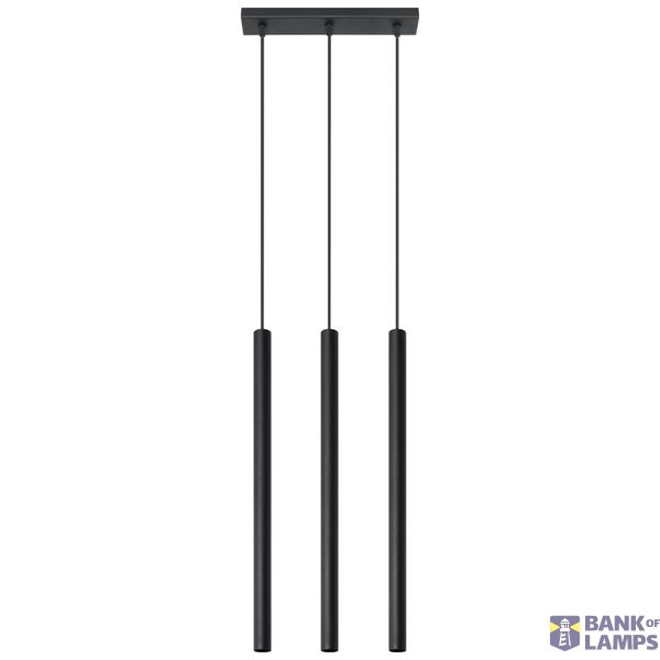 HANGING LAMP PASTELO 3 BLACK G9 3X40W IP20 image 2
