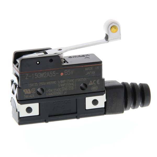 General purpose basic switch, hinge roller lever, SPDT, 15 A, drip pro Z15G1090E image 1