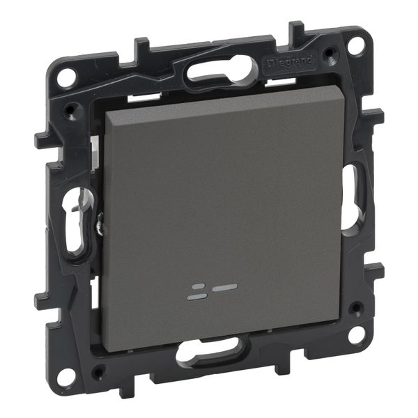 ILLUMINATED ONE-WAY SWITCH MEDIUM GREY image 1