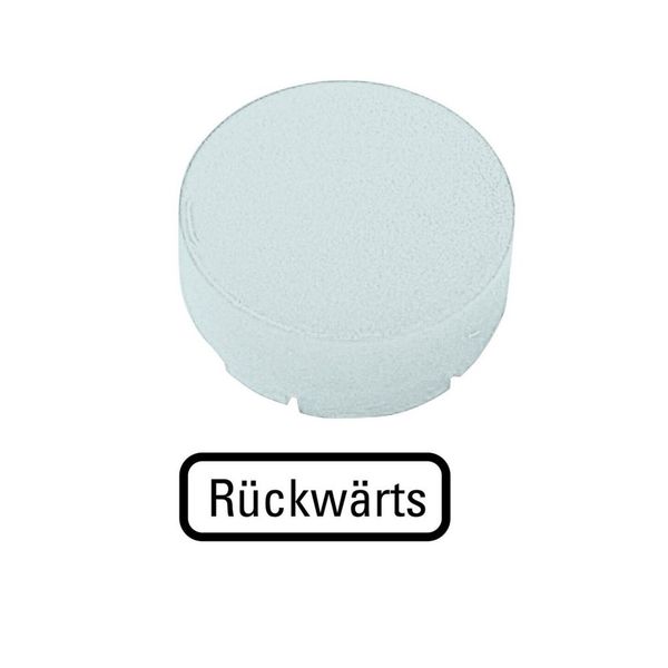 M22-XDLH-W-D16 Button lens, raised white, BACKWARDS image 3