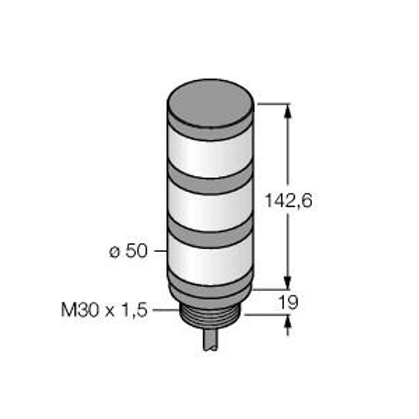 LED Signal Light Tower Light   TL50ZGYR image 1