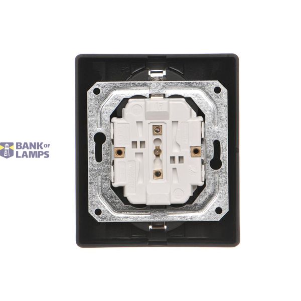 Momentary single switches with key - two positions ''0-1'', light gray matt, 5A image 1